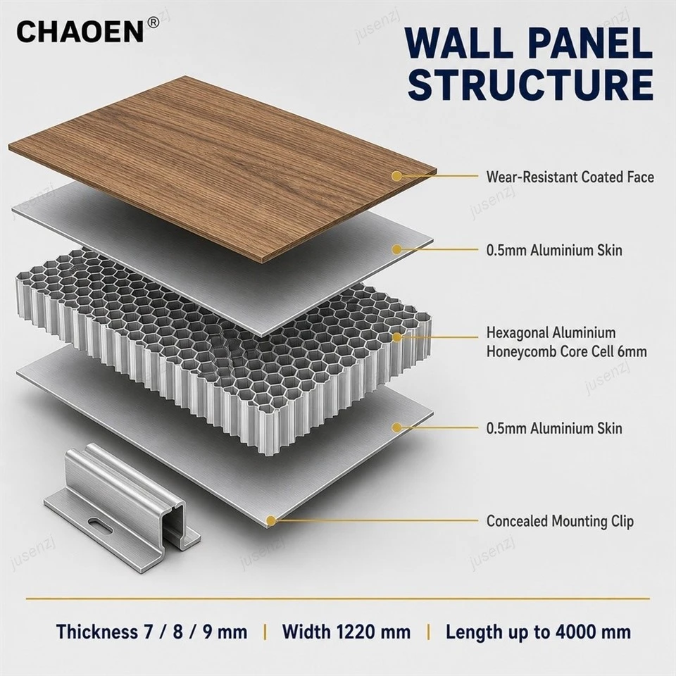 Impact-Resistant Aluminium Honeycomb Interior Wall Panel-CHAOEN factory Impact-Resistant Aluminium Honeycomb Interior Wall Panel-CHAOEN factory